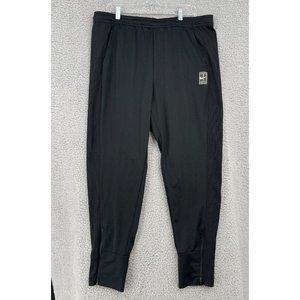 Nike XL Women's TENNIS Pants NikeCourt Dry w Zip @ Ankles Black Excellent